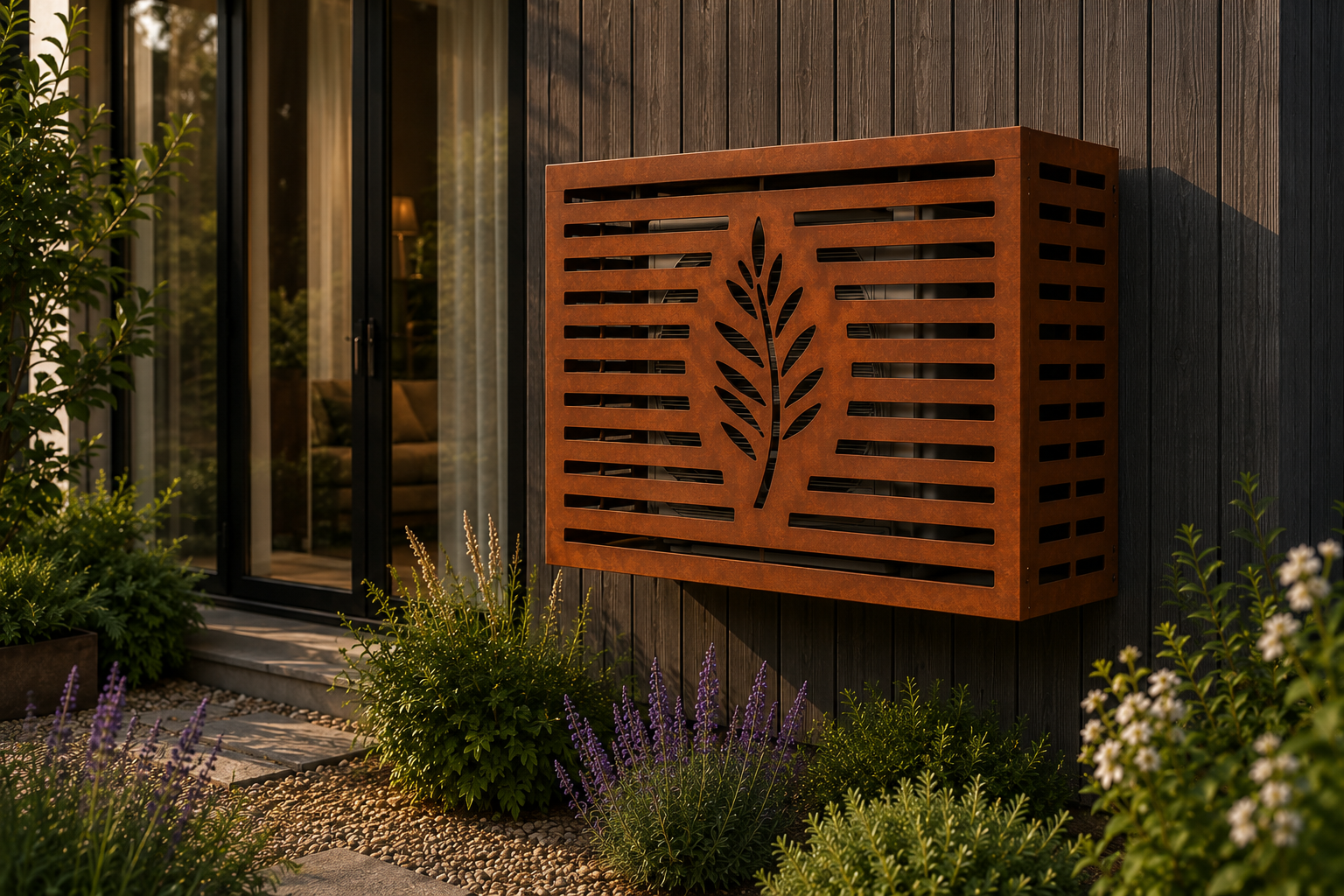 Cache clim personnalisable steel corten france auvergne clermont ferrand produit