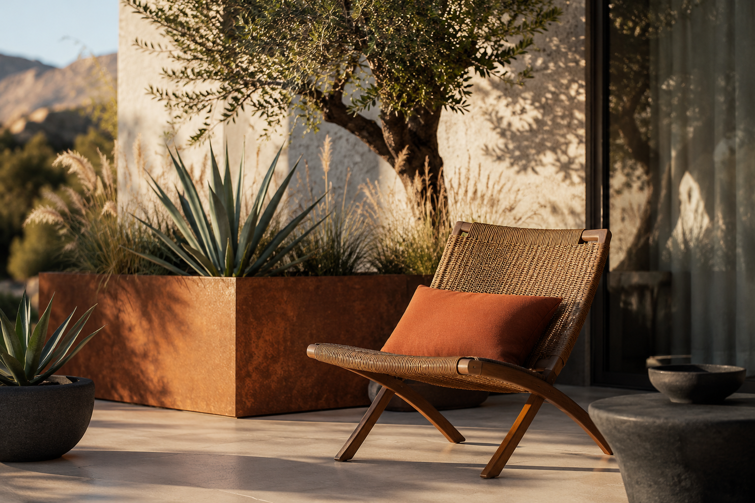 Le corten un metal durable recyclable patine design