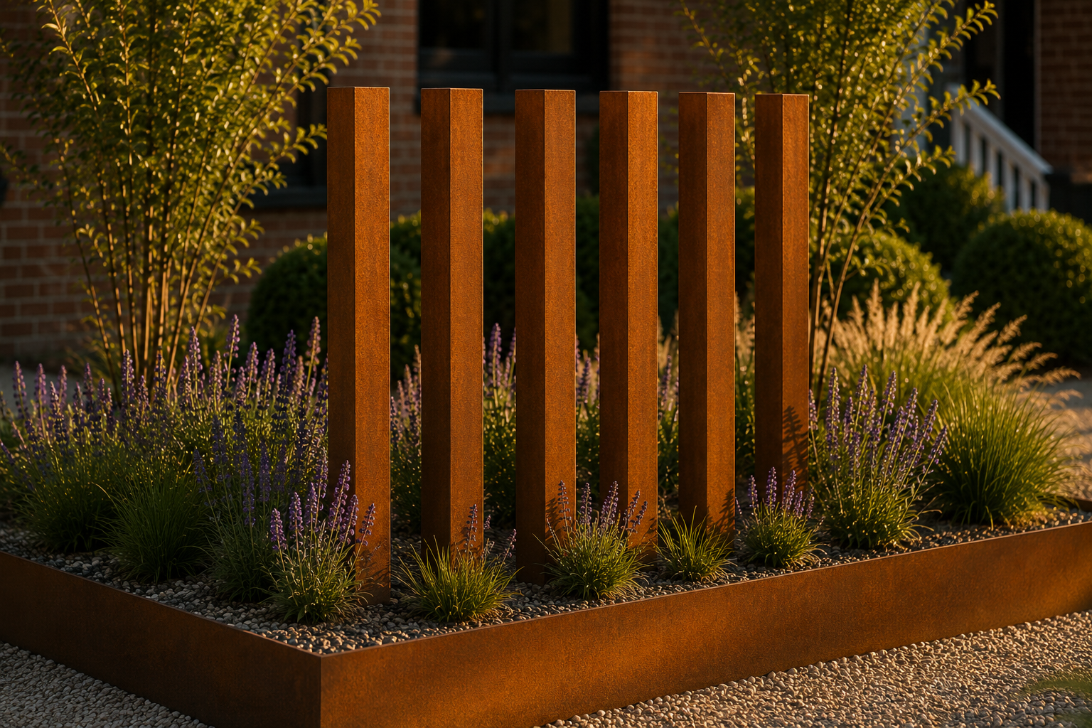 Poteaux steel corten france auvergne clermont ferrand produit